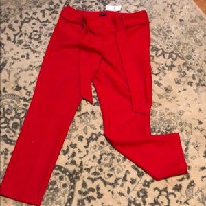 Red dress pants